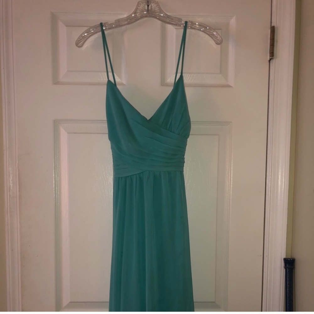 Levkoff size 12 bridesmaids dress, color oasis